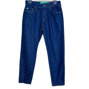 United Colors of Benetton Women’s Size 27 Jeans Dark Wash Straight Leg